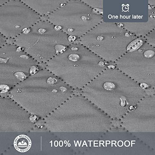 Taococo Waterproof Couch Blanket Dog Bed Cover Couch Cover Pet Blanket For Couch Sofa Chaise Bed, Reversible Sectional Sofa Slipcovers Furniture Protector For Pets Kids (Light Gray, 52X82 Inches) #TOP1