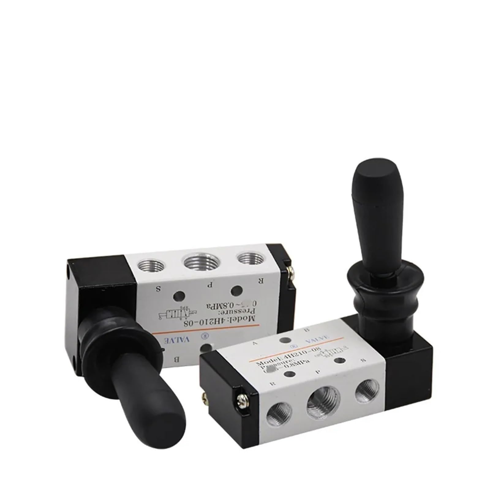 4H210-08 4H310-10 4H410-15 La leva manuale manuale aziona la valvola pneumatica di controllo dell'aria a 5 vie con porta a 2 posizioni filettatura 1/4 "3/8" 1/2 "BSP(PC 6mm Fittings,4H310-10)