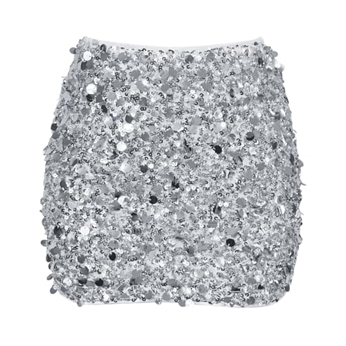 Minifalda corta brillante cómoda que no pica para discoteca 4