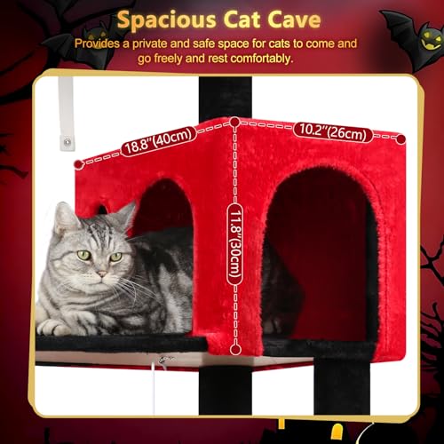 Cat Tree with Large Cat House for Indoor Cats - Image 4