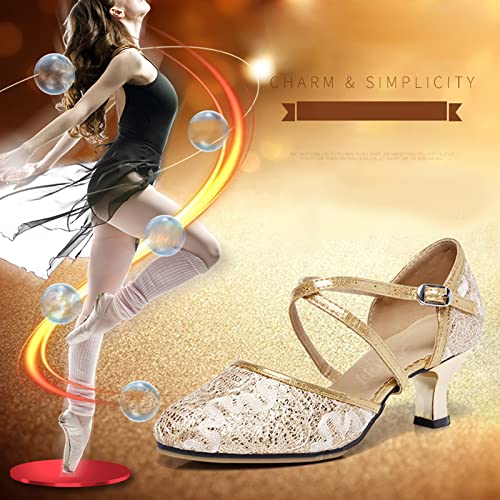 Women's Dance Sandals Color Fashion Sequins Prom Ballroom Latin Dance Shoes Sandals Women Walking Sandals Size 5 #TOP1