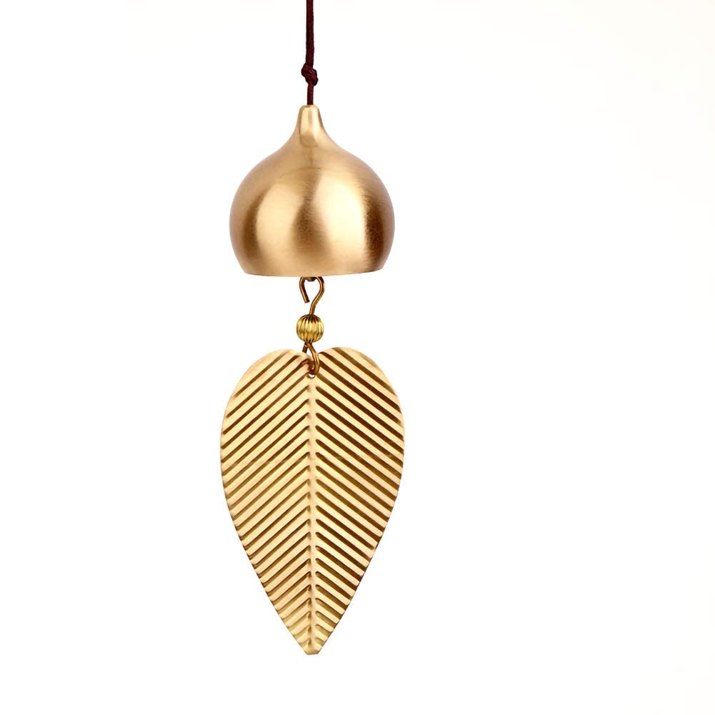 Dzxin Leaf Fengshui Wind Chimes, Outdoor Fortune Tree Metal Bells Feng Shui Wind Chimes For Lucky Home Garden Patio Yard Hanging Decor Gift (Leaf)