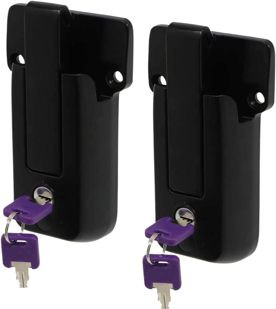 Black Swivel Cam Bar Trailer Latch Handle Door Cambar Cargo W/ Gray Lo Scb B4 Gry