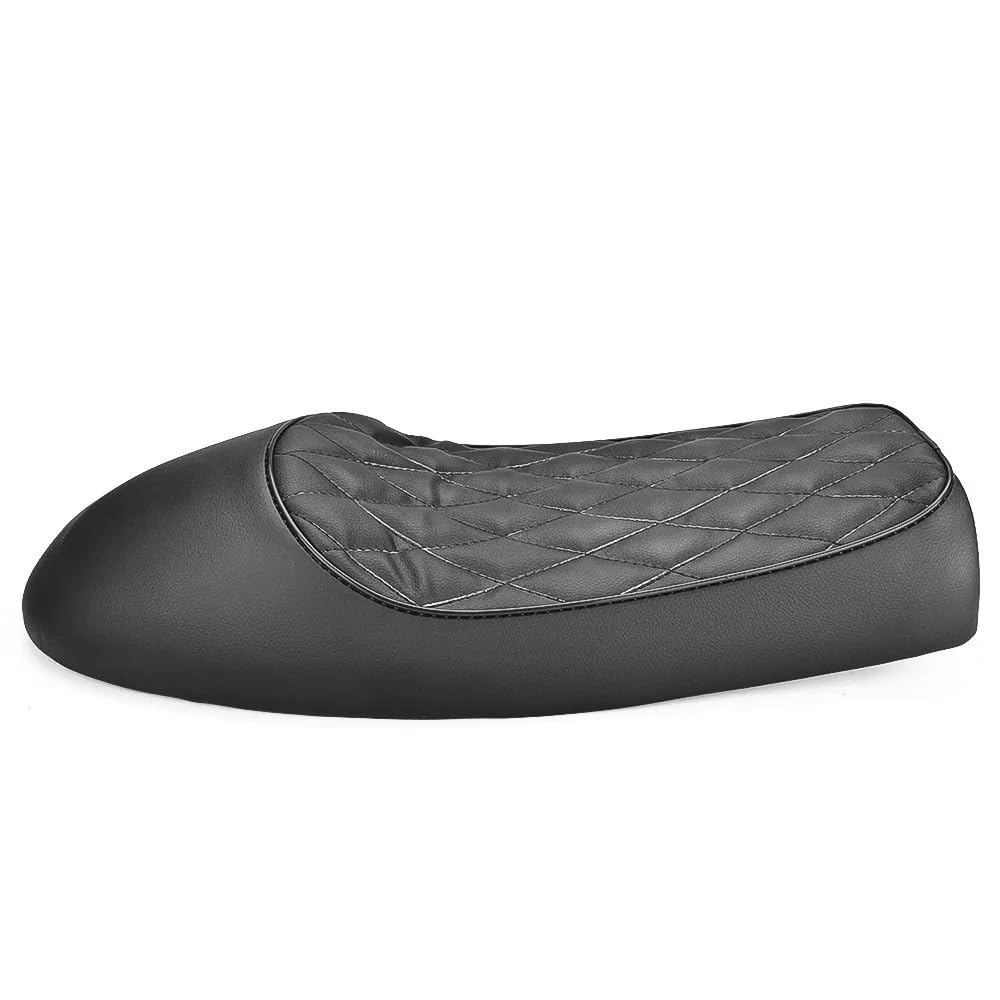 Fotel motocyklowy Motocykl Vintage garb siedzenia pasuje do Honda CB CL SR125 SR250 SR400 SR500 XJ650(Black Hump)