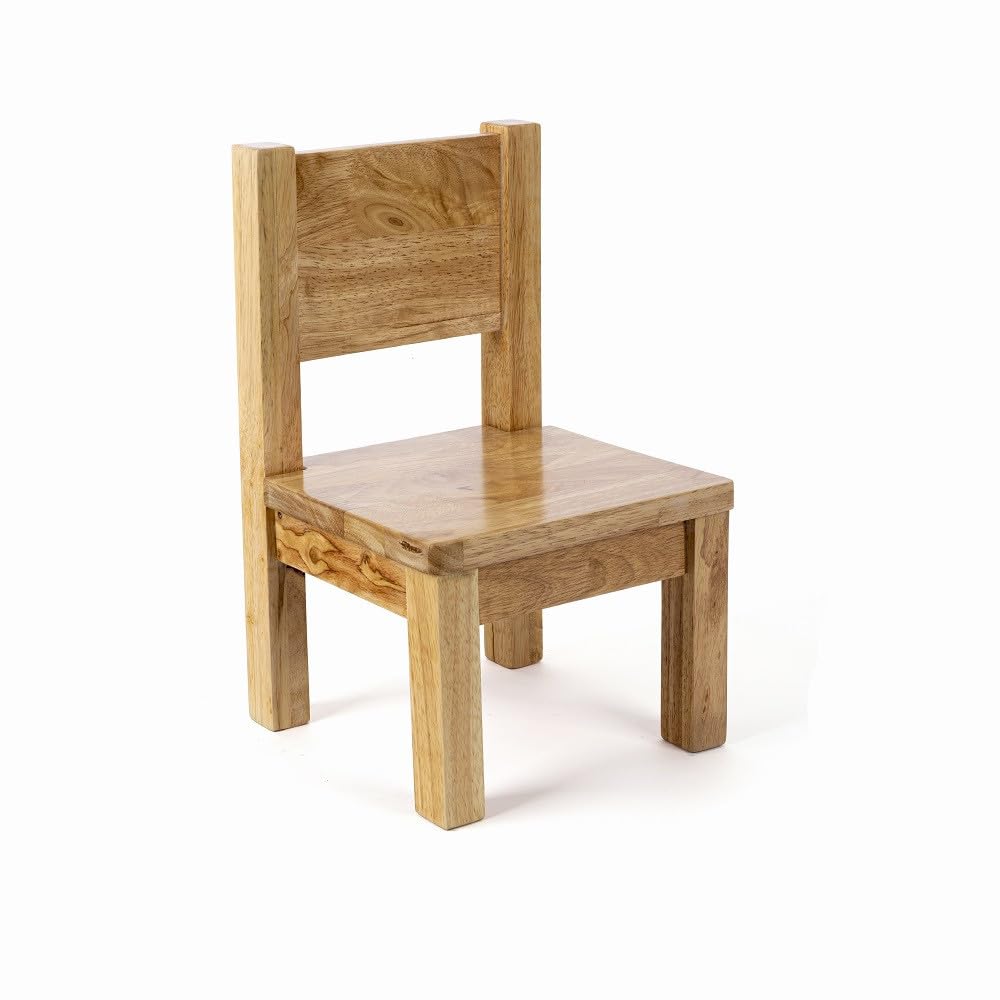 Pioupiou et Merveilles - Set di 2 sedie - Colore legno naturale - per bambini tra 1 e 4 anni - Legno molto resistente - Confortevole - Seduta 18 cm - Adatto per bambini piccoli - 16358