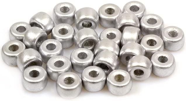 15pcs Pressed Beads Pony Bagel 9 mm, Silver Matte (1700), Bohemia Crystal Glass, Czechia 11149017