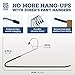 Zober Non-Slip Pants Hangers - 30 Pack Open Ended for Jeans and Clothes - Space Saving, Strong, Durable Metal Hangers for Closet (Black)