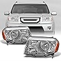AKKON - For Honda Pilot SUV Clear Headlights Head Lamps Driver Left + Passenger Right Side Replacement Pair Set