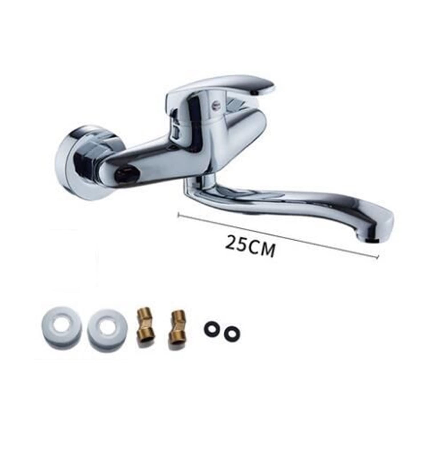 Robinet mural pivotant pour lavabo Rosso LWX eau chaude et froide