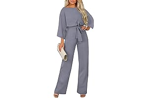 Women's Belted Jumpsuit for Comfort and Style