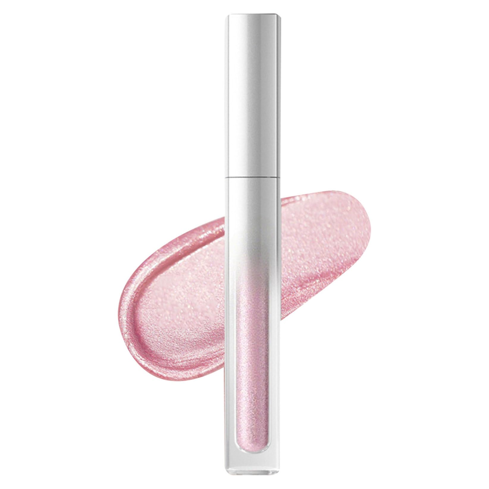 Sparkling Pearlescent 2 in 1 Lip and Eye Gloss Long Lasting Liquid Eyeshadow and Lip Gloss Pink One
