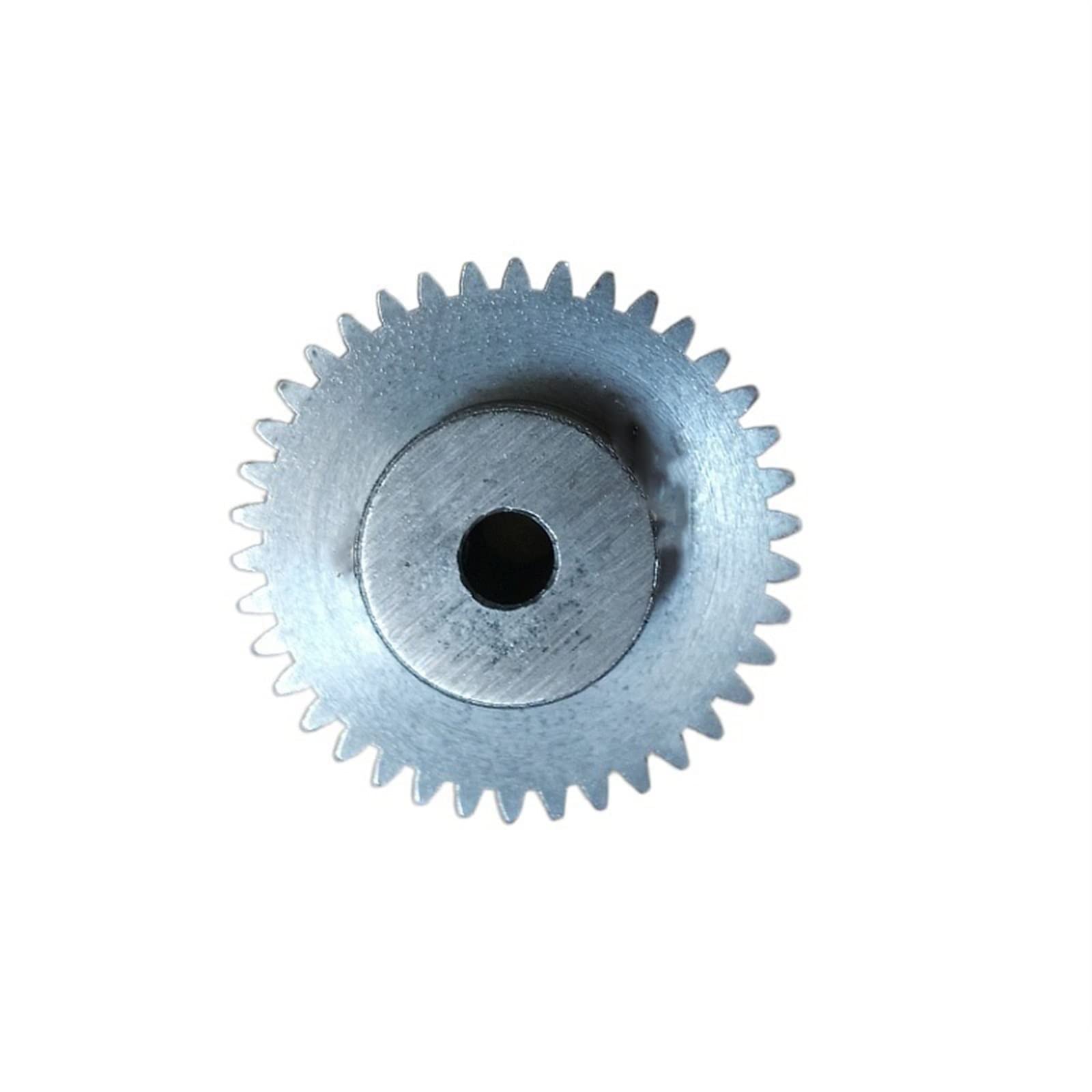 Carbon Steel Gear，Miter Transmission 1pcs 1modulus Metal Gear, with High Boss 1M 30T 31T 32T 33T 34T 35T 36T 37T 38T 39T spur Pinion Mechanical (Size : 34 Teeth)(34 Teeth)