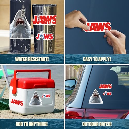Calcomanías de Jaws con licencia oficial y material de larga duración exterior 3