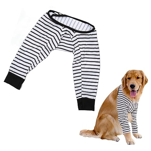 Image of Zerodis Dog Front Legs Recovery Sleeve,Dog Front Legs Recovery Suit After Surgery Dog Elbow Protector Cone Collar Alternative to Stop Licking Leg Wounds (XL)