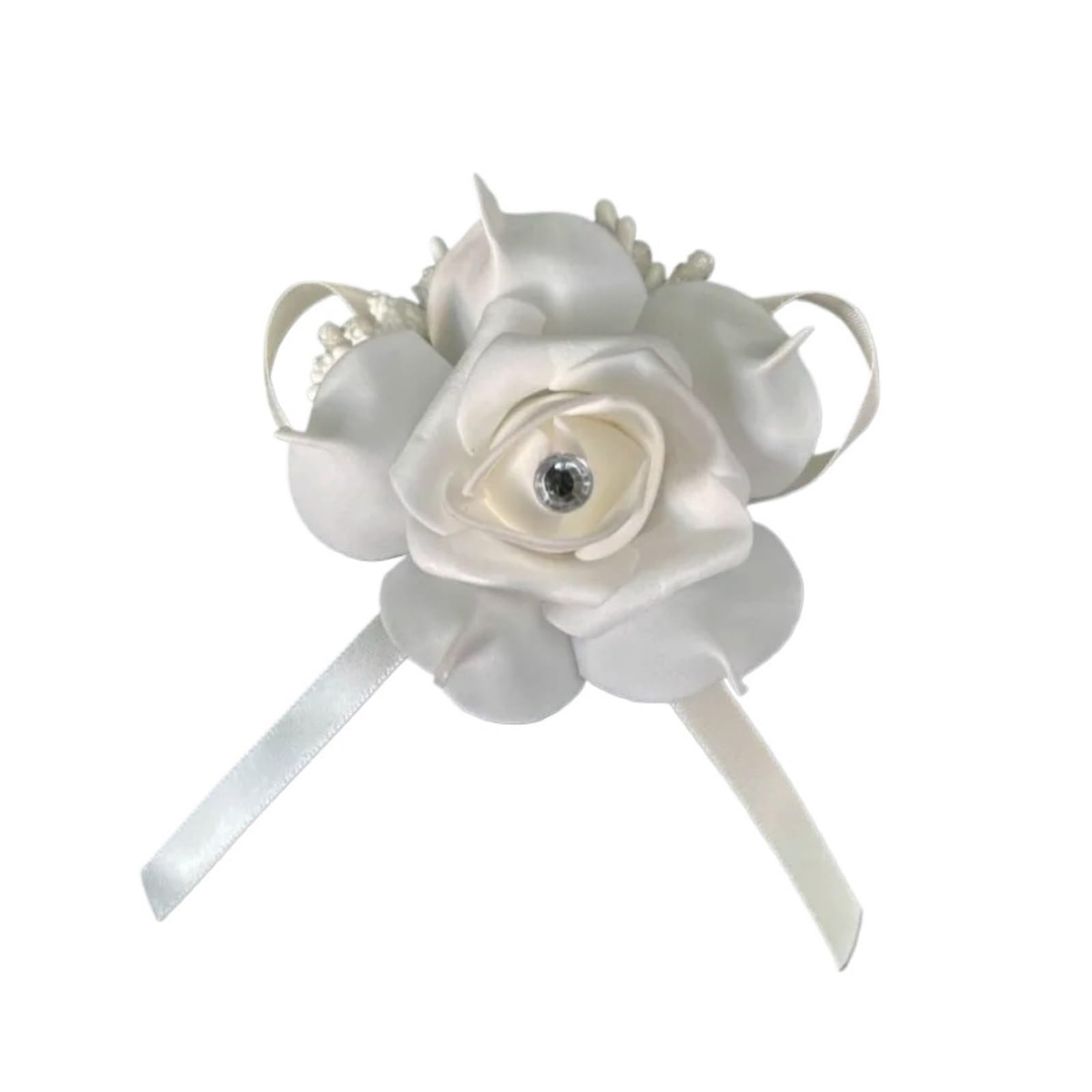 LuoAXINN Artificial Wedding Bouquet Wedding Bouquet Mariage Bouquets Diamond Ribbon Bridal Holding Artificial Flowers Bride(Color 2)