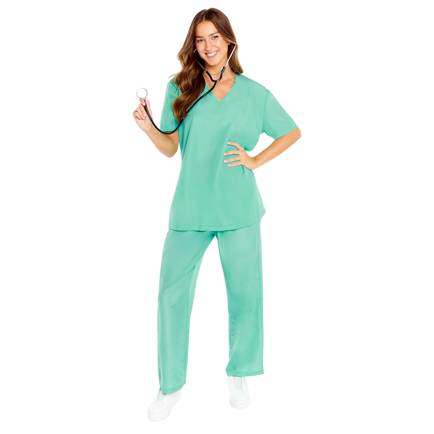 amscan 9919038 Adults Doctor Scrubs Fancy Dress Costume (Chest Size: 38")
