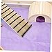CIYODO Hamster Ladder Toy Wooden Cage Ramp for Small Pets Hamster Climbing Toy and Cage Ornament Safe Natural Material Exercise Accessory 19.3In