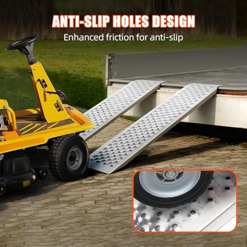 Rampas de aluminio resistentes 2 unidades 57"x9", capacidad 880 lbs miniatura 6