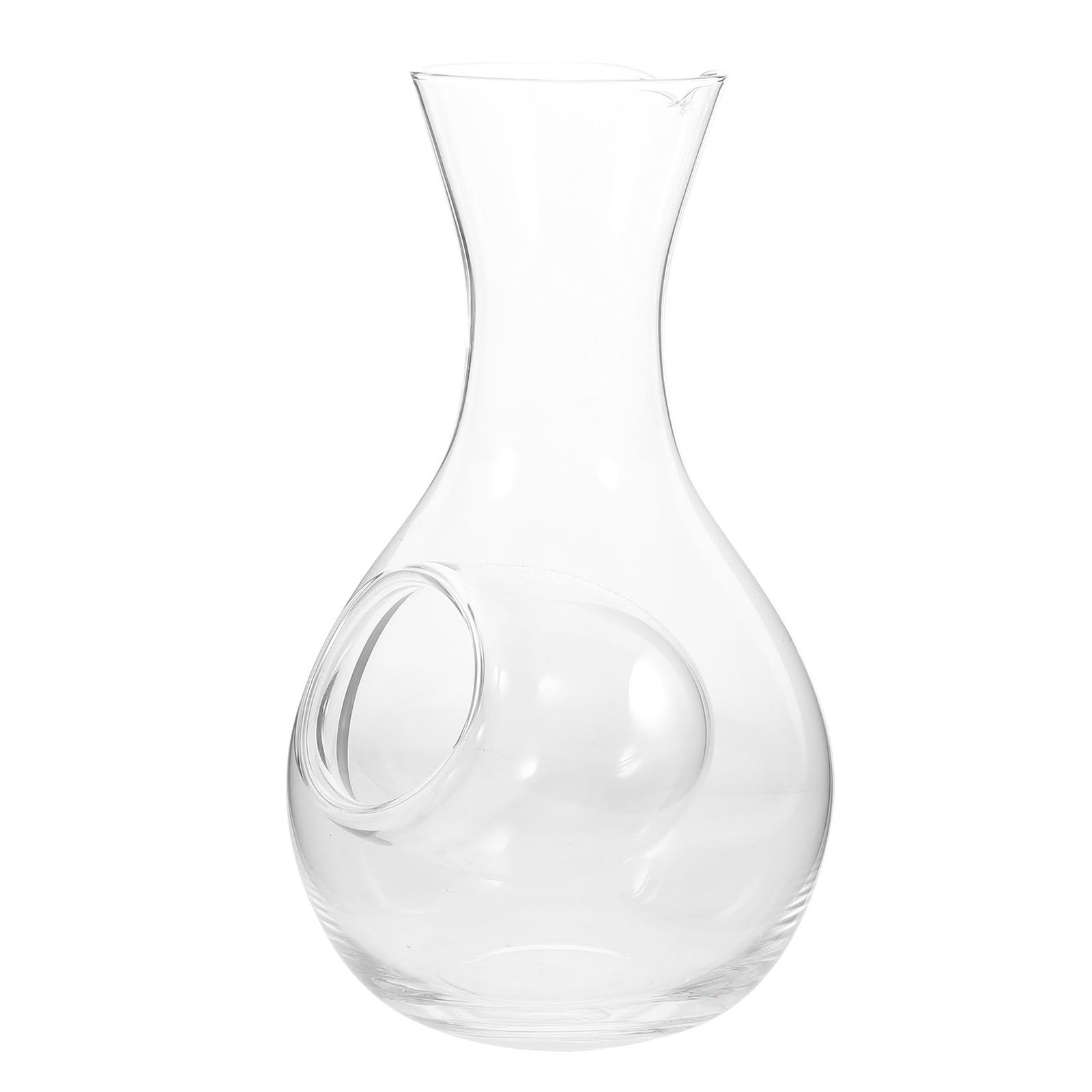Servidor de sake de vidrio de diseño minimalista para servir licores sin goteos ni derrames