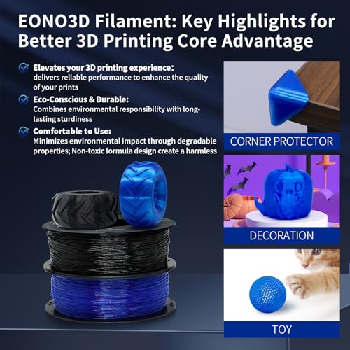 Image of TPU 95A Filament 1.75mm Blue 1kg - Flexible 3D Printer Filament | Soft TPU 95A filament 1kg (2.2 lbs), flexible, high elasticity, strong impact resistance, low stringing, easy FDM print
