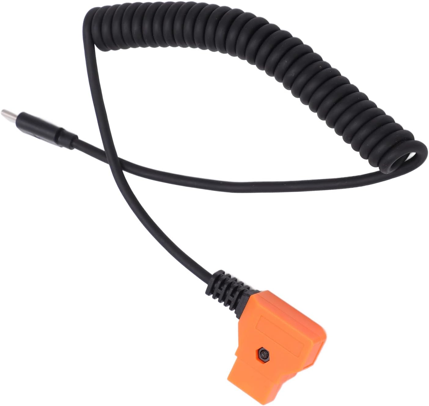 Goshyda USB C to D Tap Power Cable, USB C Mobile Phone Tablet Device to D Tap Power Spring Cable, 35‑90cm / 13.8‑35.4in Spring Wire, for Digital Camera Accessories