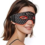 Red Light Therapy for Eyes, Portable Under-Eye Red Light Therapy Mask with NIR, 5 Modes with Timing Function for Eyes Bags & Dark Circles & Fine Lines, Rechargeable Eye Mask for Home Skincare