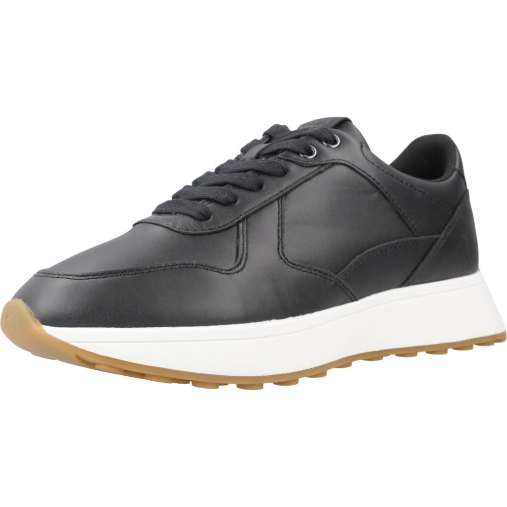 Geox Women's D Amabel ASneaker, Black, 7.5 UK