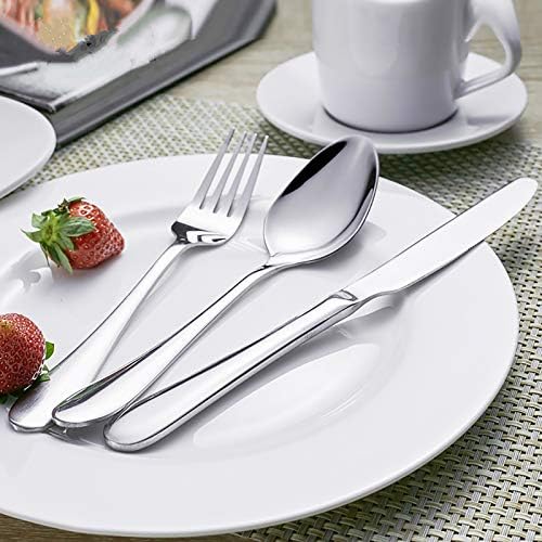 VANRA Children's Cutlery Set Stainless Steel Tableware Set Silver Utensils for Kids Toddlers (Chrome Finished) (Fork Spoon Knife)