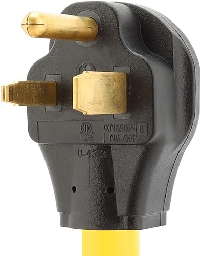 Miniatura 2 de Nema 6-50P a 10-30R Cable adaptador de corriente, soldador 50A macho a 30A secadora hembra adaptador, STW 10AWG Longitud  1FootAC0057