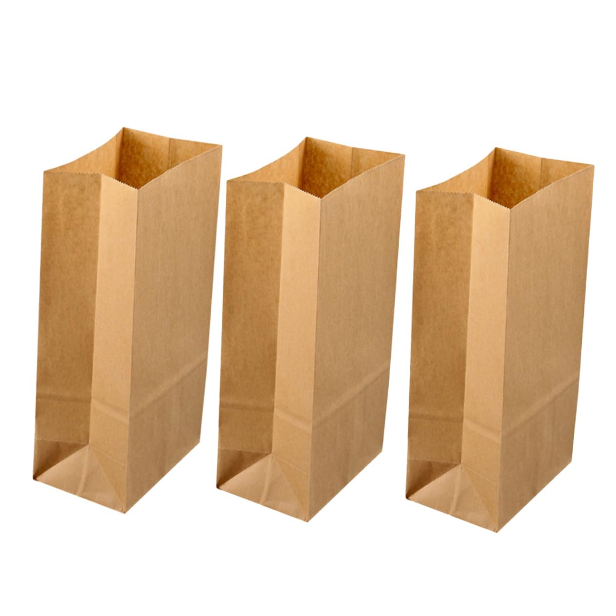 Cabilock 100piezas Bolsas Kraft Para Alimentos Unidades Cuadrado Para Postres y Fiestas