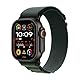 Apple Watch Ultra 2 (GPS + Cellular 49 mm) Smartwatch, Sportuhr mit Titangehäuse in Schwarz und Alpine Loop in Dunkelgrün (Medium). Fitnesstracker, präzises GPS, Actiontaste, CO₂ neutral