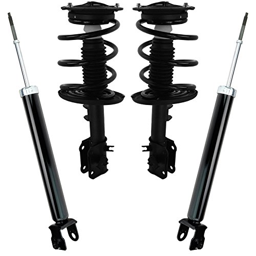 Image of TRQ Front and Rear Complete Strut Assembly & Shock Absorber Kit Complete Strut & Coil Spring Assembly Compatible with 2007-2013 Nissan Altima