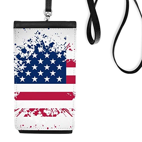 Bourse en cuir suspendu pour smartphone lors de vos sorties et voyages au style USA