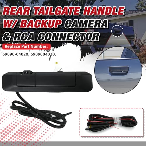 Image of Rear Tailgate Handle w /Backup Camera & RCA Connector for Toyota Tacoma 2005-2015 69090-04020