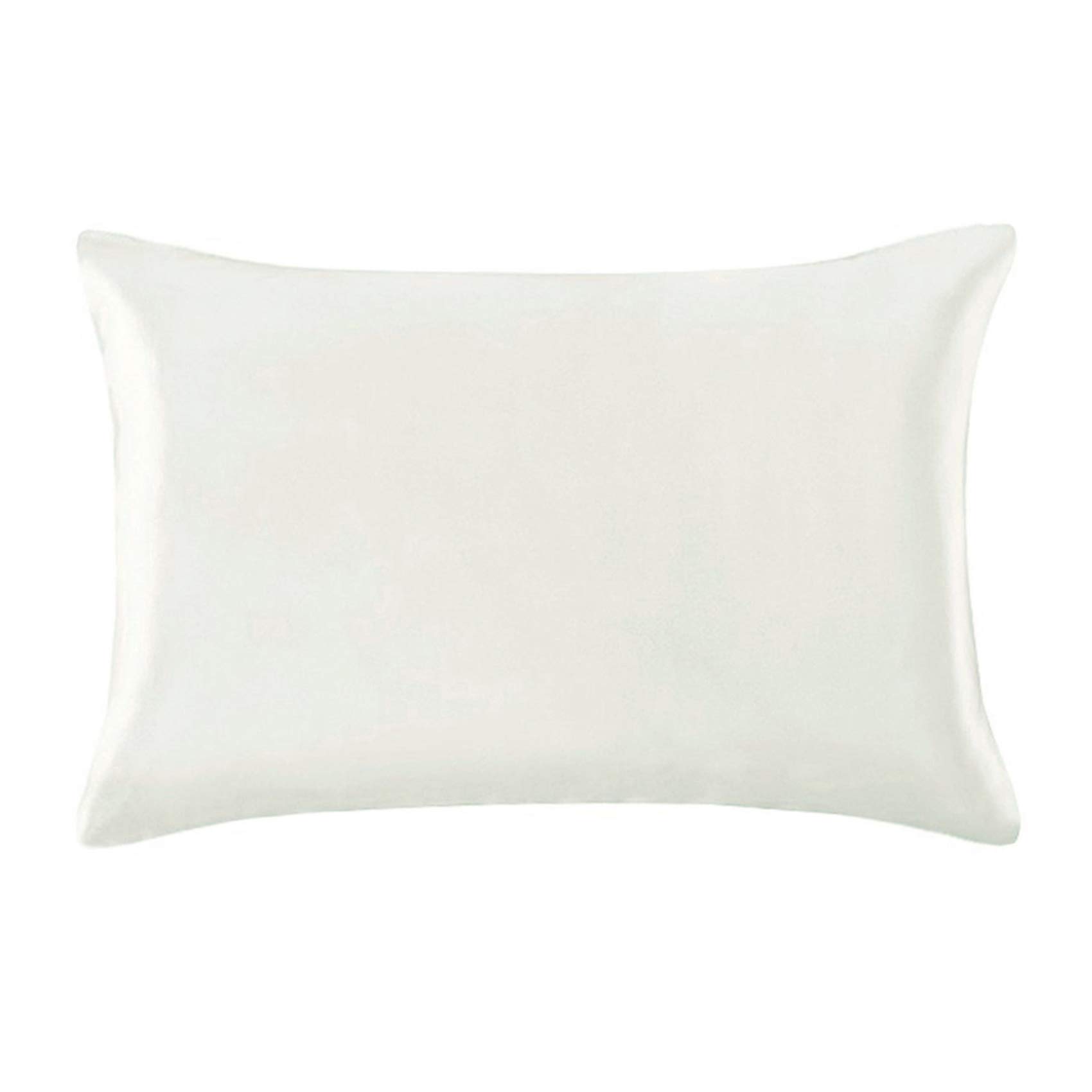 Hodeco 100% Mulberry Silk 19 Momme Pillowcase Pillow Sham Cover Case, 14 X 20 Toddler Size Ivory White, 1 Piece