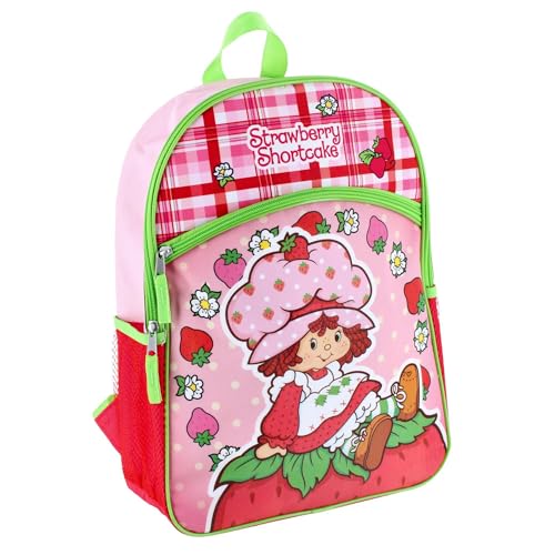 Fast Forward Strawberry Shortcake 16 Backpack Bottom Half Moon with 1 Front Pocket