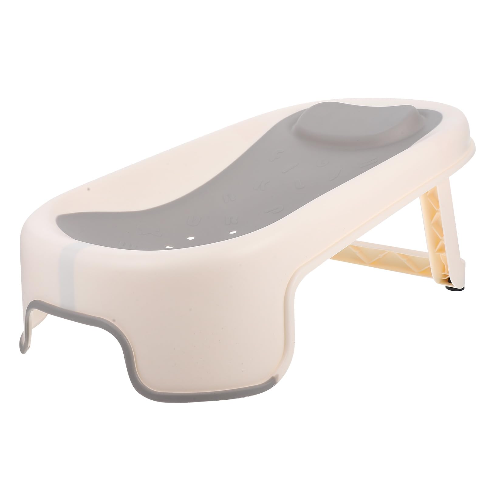 Cabilock Bañera Plegable Para Bebés Con Cojín Reclinable Cómodo Para Recién Nacidos y Pequeños Para Baños Casa