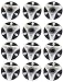 (12 PACK LOT) 285753A - HEAVY DUTY WASHER COUPLING WITH METAL INSERT FOR WHIRLPOOL KENMORE SEARS MAYTAG KITCHENAID - APPLIANCE REPAIR TECH 12 PACK SERVICE PARTS