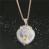GleaMora Lion Head Pendant Men Ins Style Personalized Necklace Punk Necklace With Zircon Jewelry Light Luxury Birthday Party Gift, 60cm, Gold #4