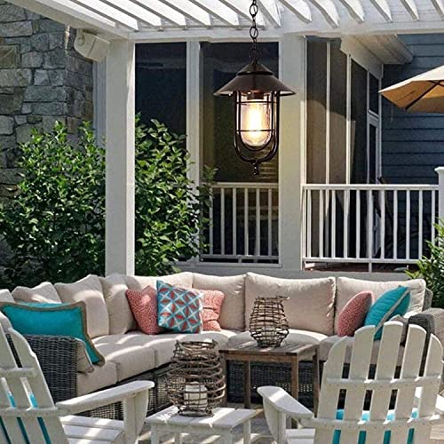 Lámparas colgantes E27 exteriores vintage para iluminación de gazebo 6