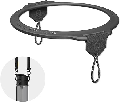 RhinoShield AquaStand Carrier - Black | Lanyard Adapter for AquaStand Magnetic Bottle Only, Durable, Easy to Install, Made from Recycled Materials