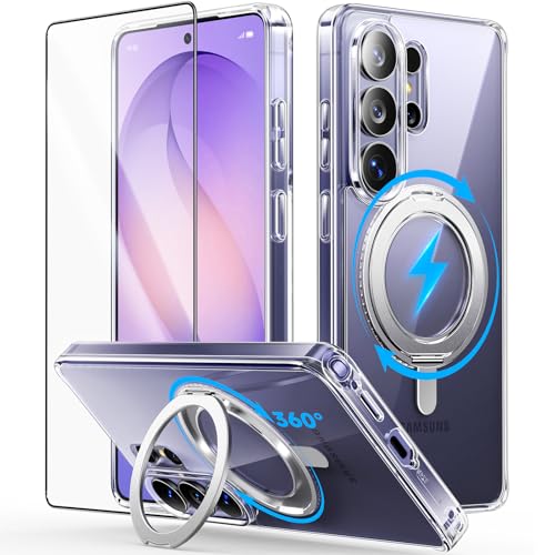Coque Samsung S26 Ultra compatible Magsafe dotee d un support invisible antichoc