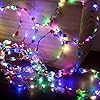 QSJQllo 30 Pcs LED Flower Crowns Headbands,Light up Headbands For Women,Glow in The Dark Headband,Diademas Con Luces Led Para Fiestas,Glow Headbands,Light up Crown，Diademas Con Luces Led Para Fiestas #5