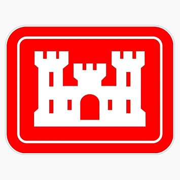 US Army Engineers Window Bumper Sticker Decal 5"