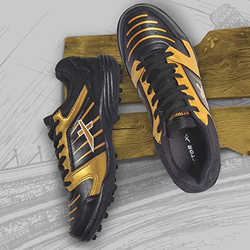 Image of Vector X Striker Cricket Shoes for Men & Boys Synthetic Leather Upper PVC Sole Studs Lace up Closure Lightweight & Durable Sports Shoe Ideal for Turf, Ground & Hard Surfaces
