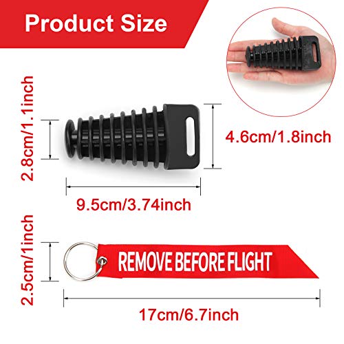 Image of Coitak Muffler Exhaust Wash Plug, 1.1 inch-1.8 inch Wash Plug for Motorcycle Bike 2 Stroke Rubber Exhaust Silencer (2 Pack) (1.1-1.8 inch)