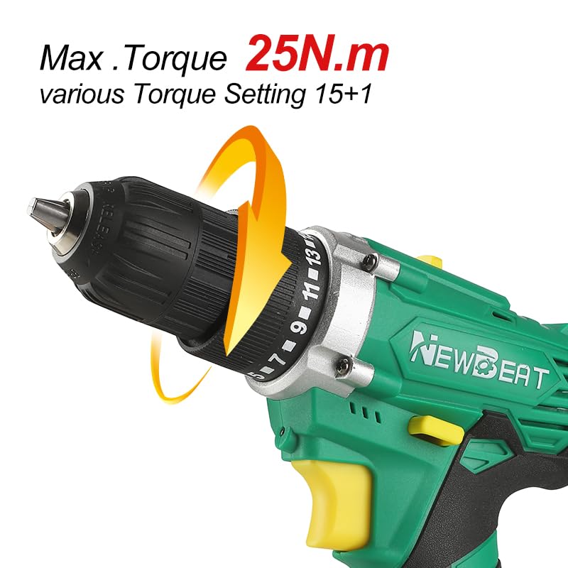 Image of 12V Cordless Drill Set, 3 /8 inch Keyless Chuck, 25 N.m Power Tool