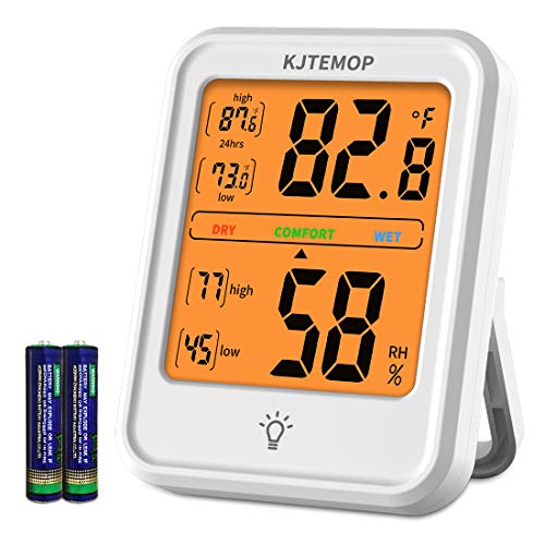 KJTEMOP Digital Hygrometer Humidity Gauge Indicator Digital Indoor Thermometer Room Temperature and Humidity