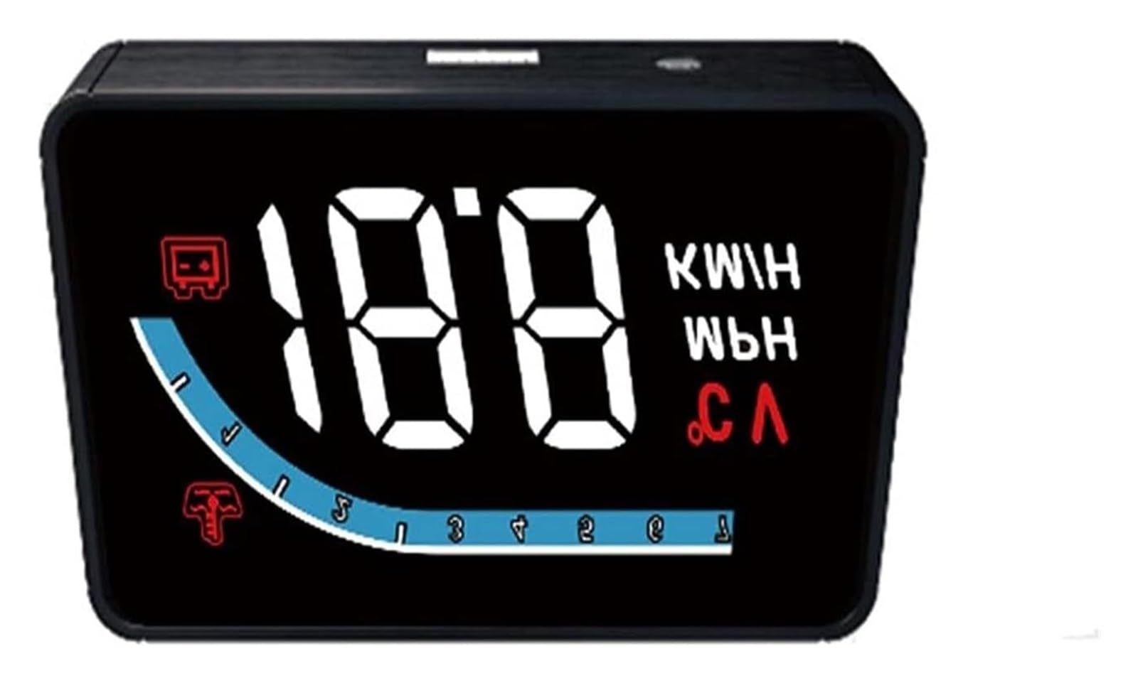 Wyświetlacz Head-Up Display, Wyświetlacz głowy, monitor przekroczenia, prędkościomierz pojazdu, przebieg, wyświetlacz HUD, projektor prędkości samochodu