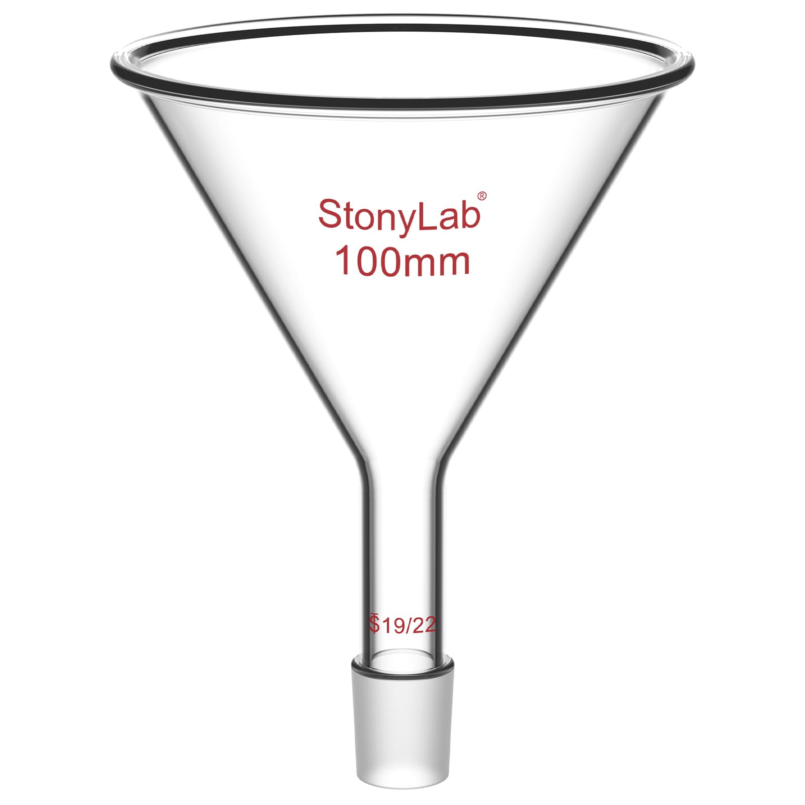 Stonylab Glass Funnel - Precise Powder Transfer -9